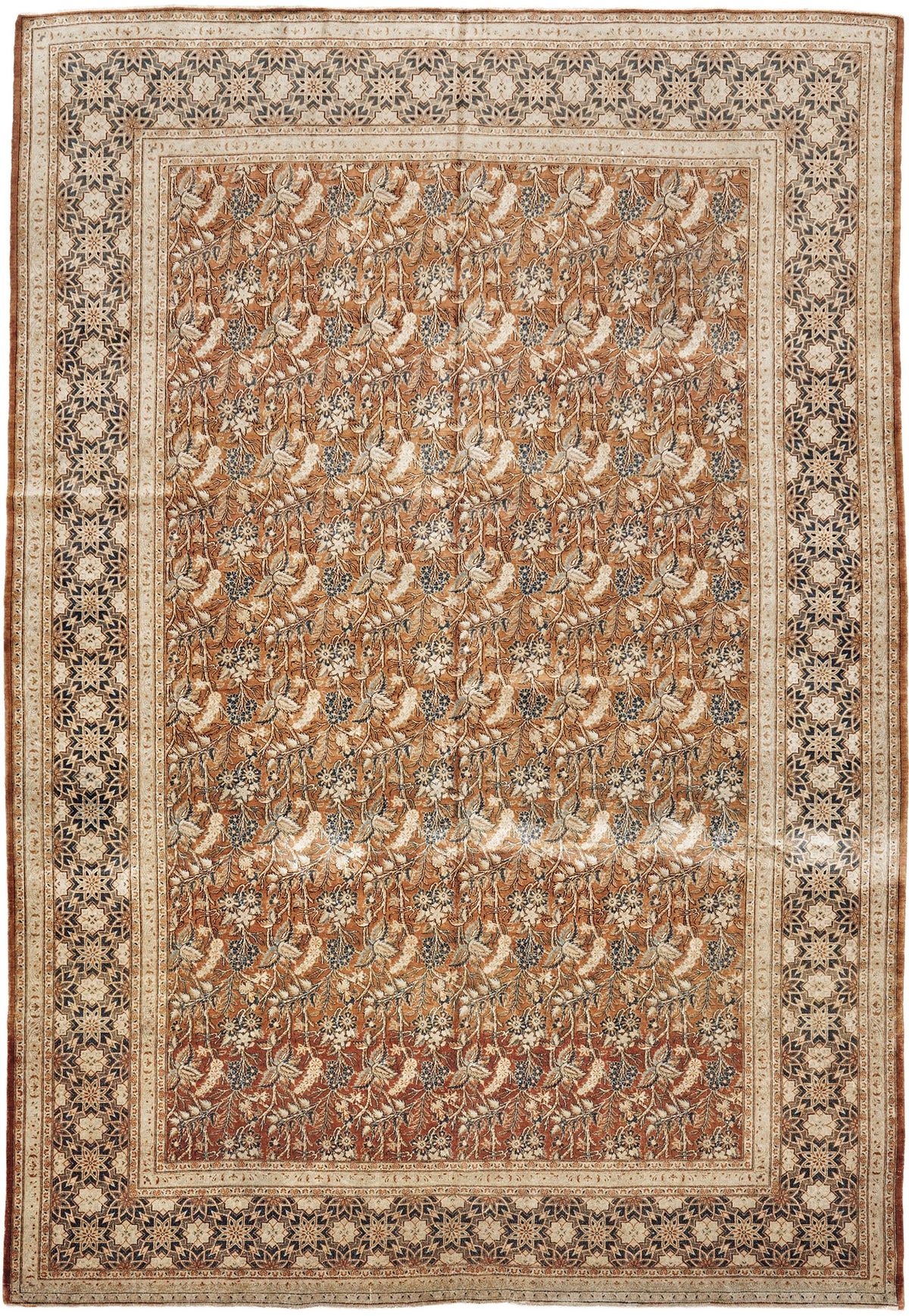 Persian Rug 4285 Vintage Persian Tabriz Rug 59647