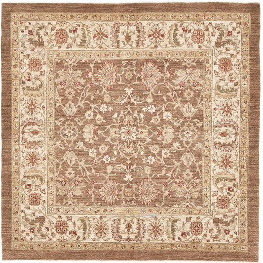 Natural Dye Sultanabad Revival Square Rug