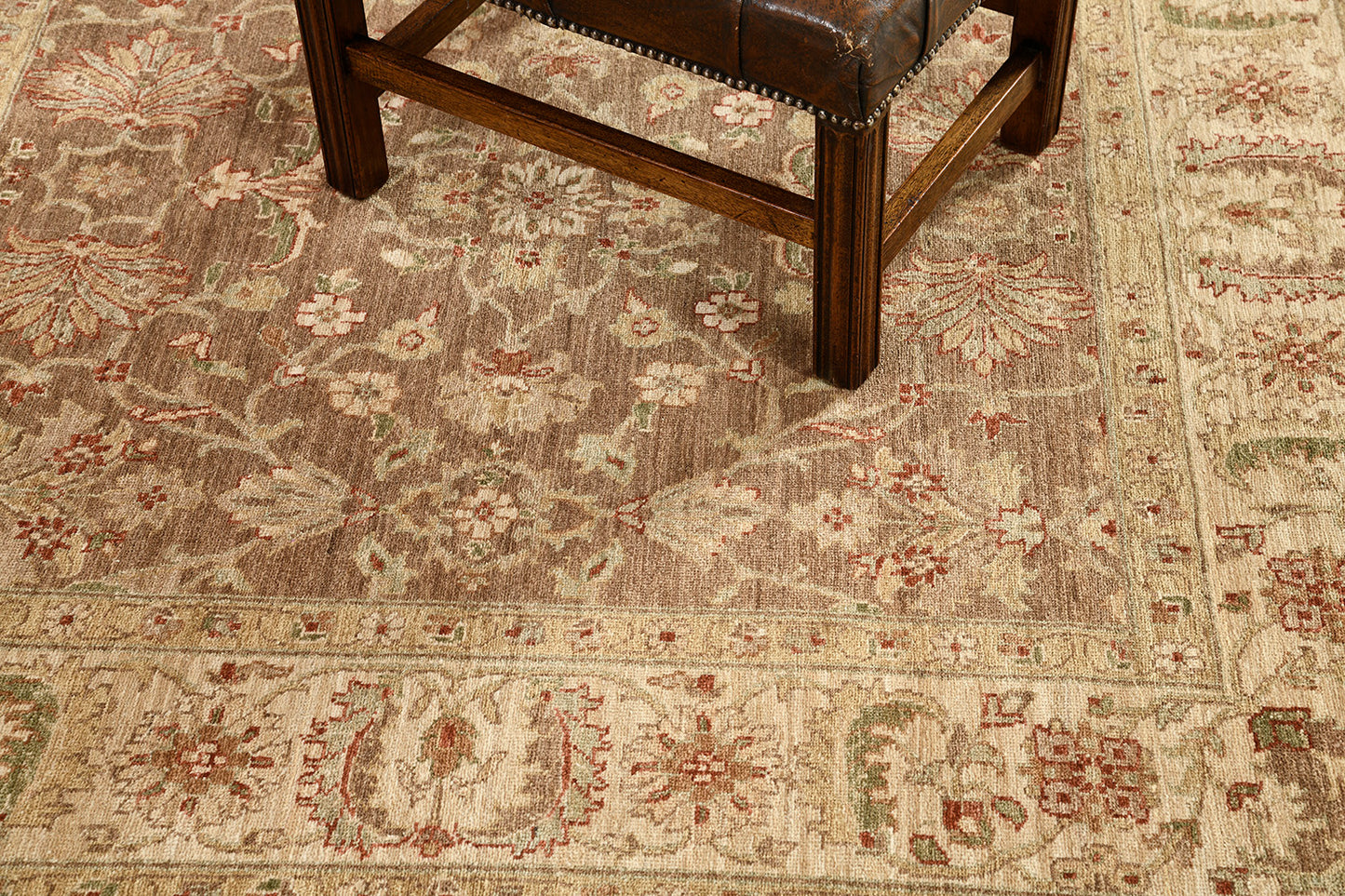 Natural Dye Sultanabad Revival Square Rug