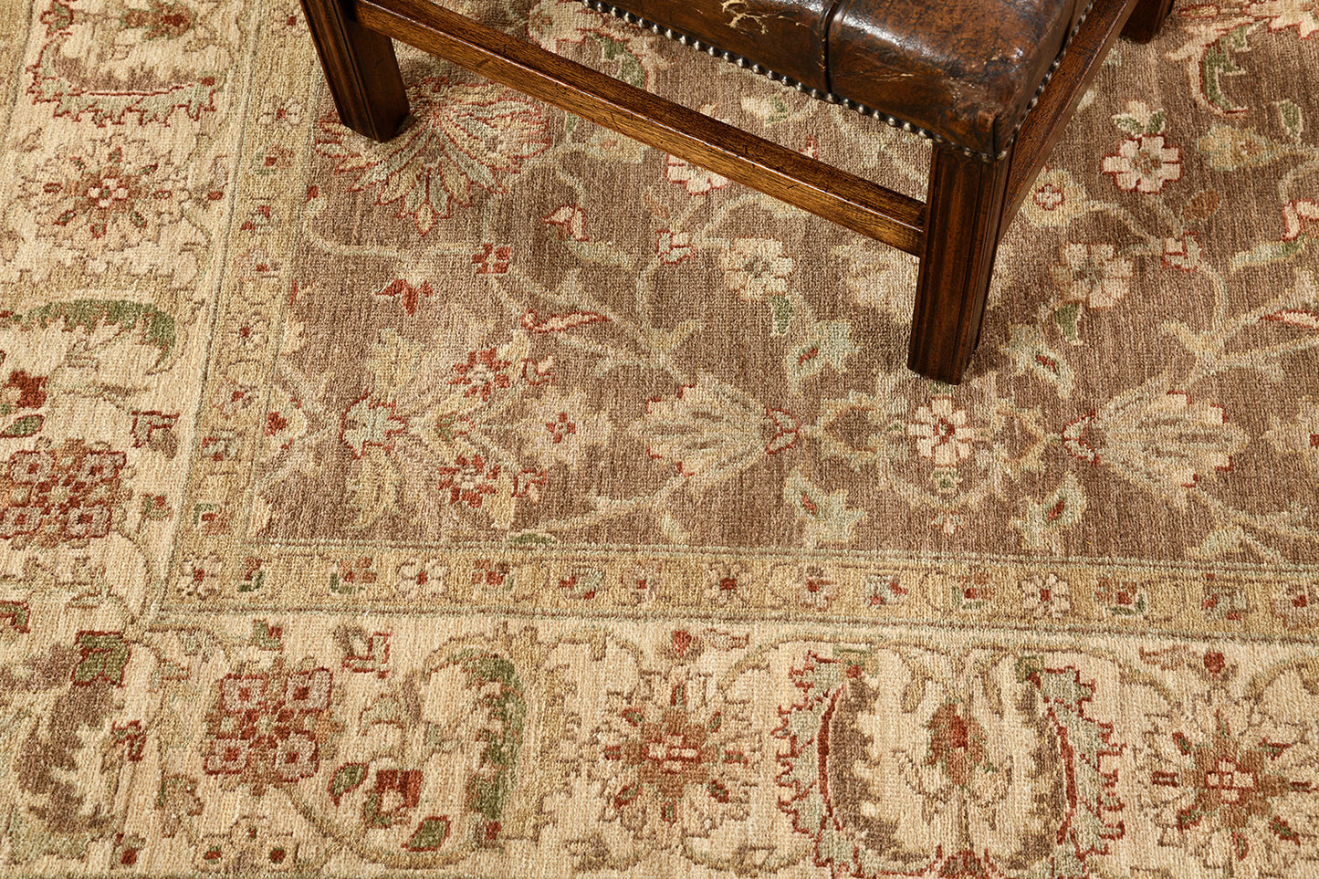 Natural Dye Sultanabad Revival Square Rug