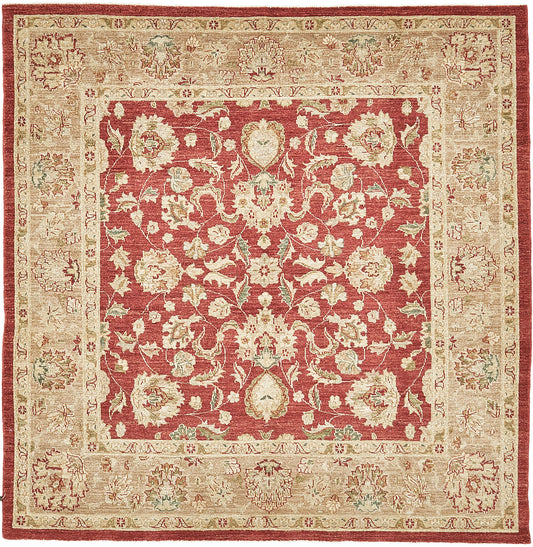 Natural Dye Sultanabad Revival Square Rug