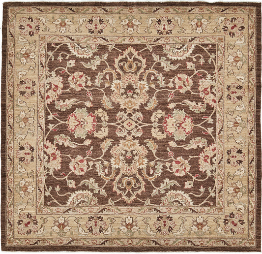 Natural Dye Sultanabad Revival Square Rug