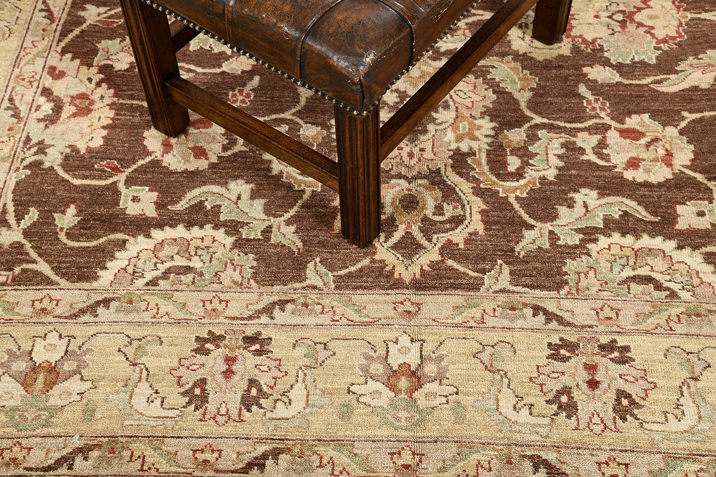 Natural Dye Sultanabad Revival Square Rug