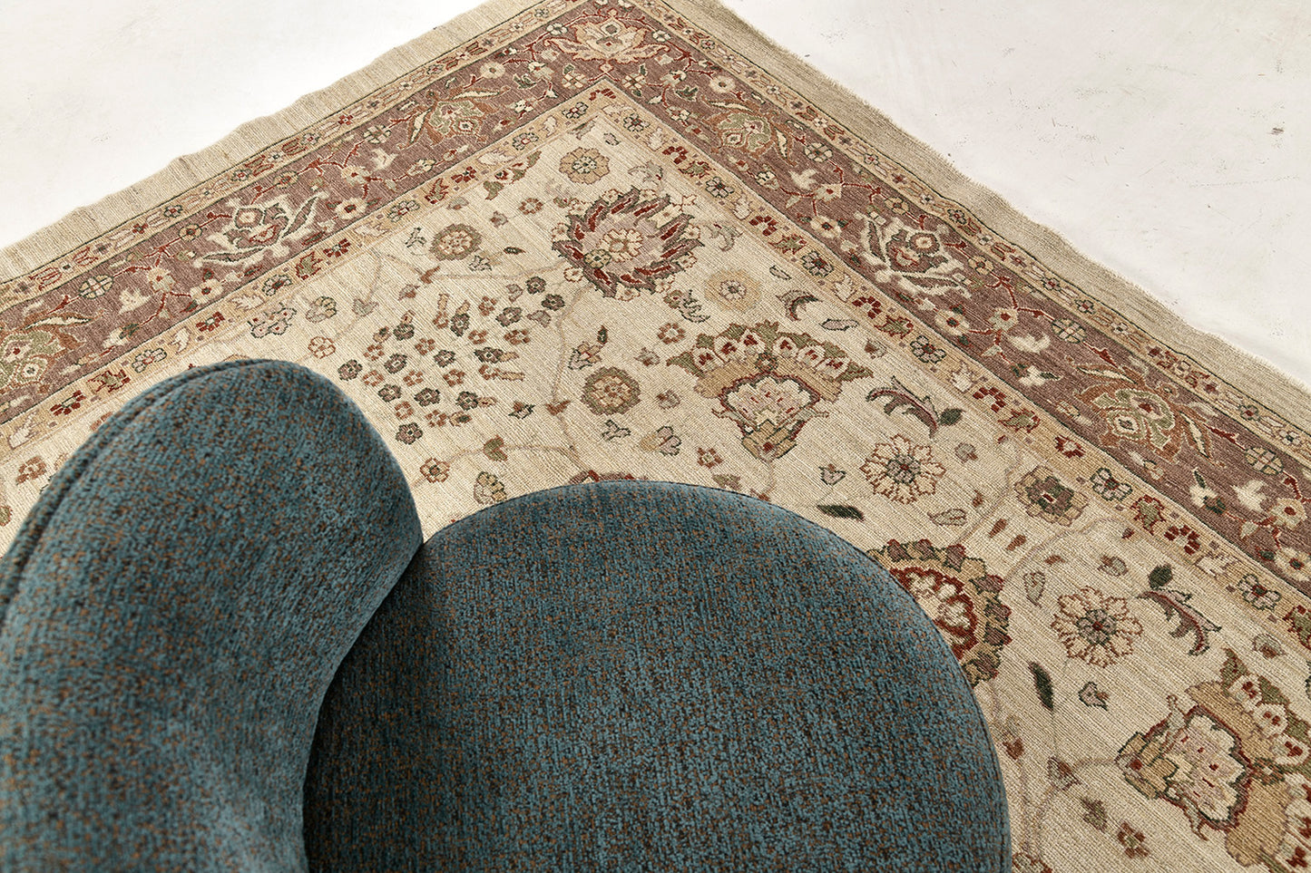 Natural Dye Sultanabad  Design Rug Divine Square Rug