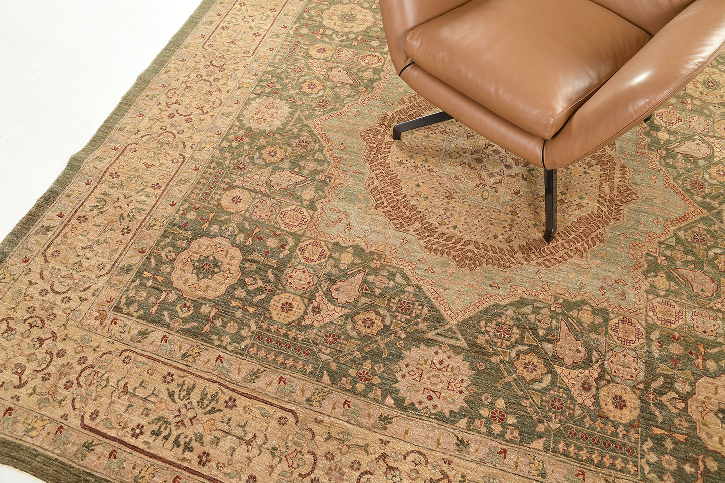 Natural Dye Mamluk Revival Bliss Collection Square Rug