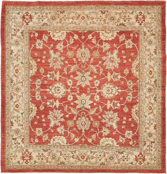 Natural Dye Sultanabad Revival Square Rug