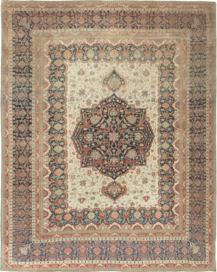 Antique Fine Persian Kashan Rug 57499